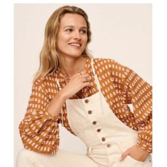 PILCRO AND THE LETTERPRESS ANTHROPOLOGIE BOHEMIAN TOP WOMENS S - Picture 1 of 11